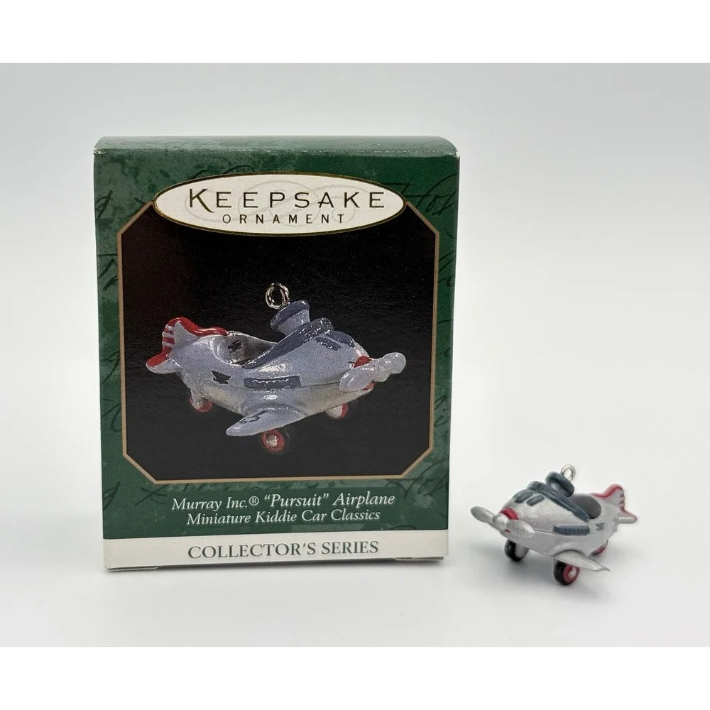 Hallmark Keepsake Ornament 1997 Murray Pursuit Airplane Kiddie Car Classics VTG